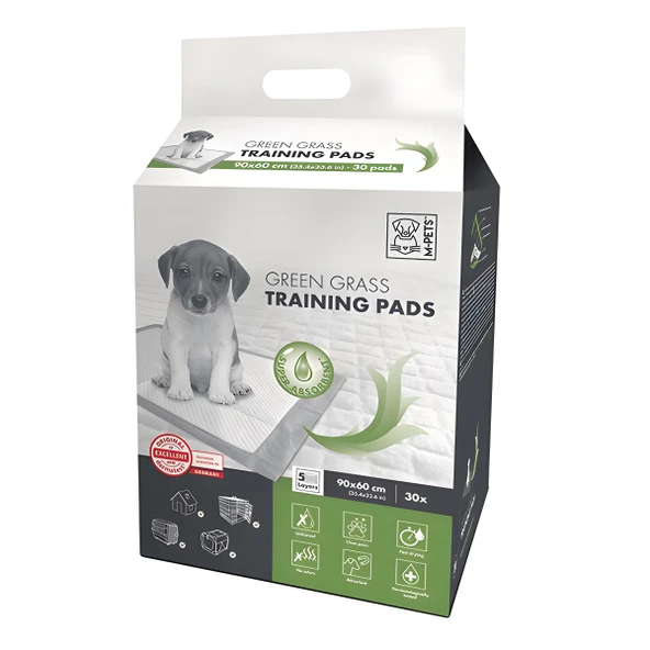 M-Pets Green Grass Köpek Çiş Eğitim Pedi 90x60cm 30lu Paket