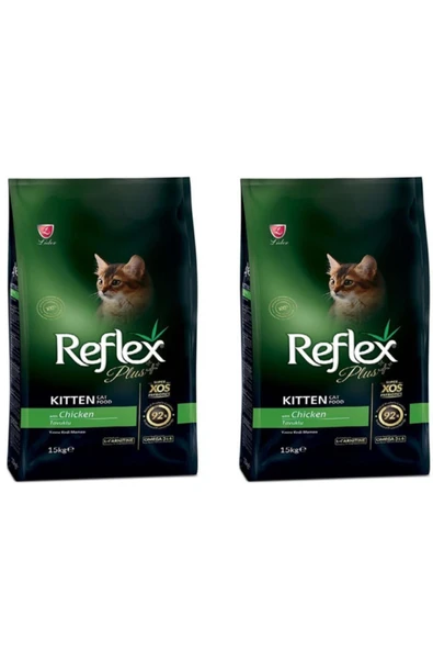 Reflex Plus Tavuklu Yavru Kedi Maması 1,5 Kg x 2 Adet ürün görseli