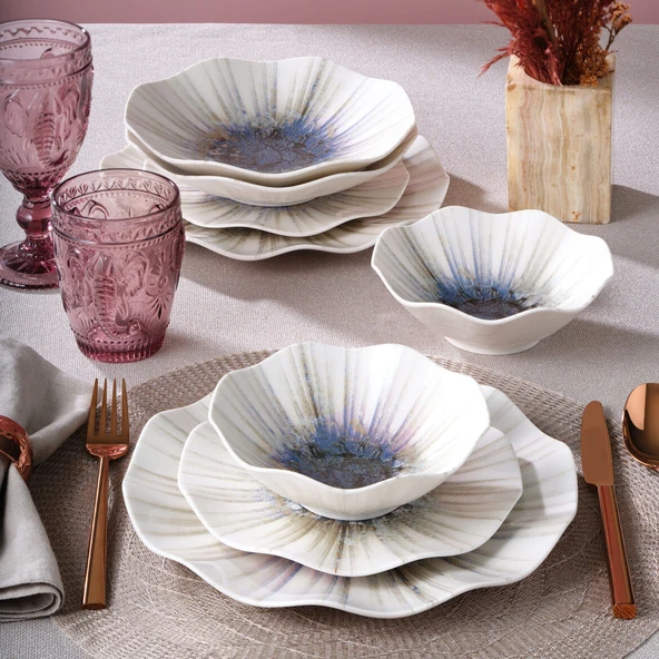 GÜRAL PORSELEN Nesrin 24 Parça 6 Kişilik Yemek Takımı 1986 ürün görseli 1