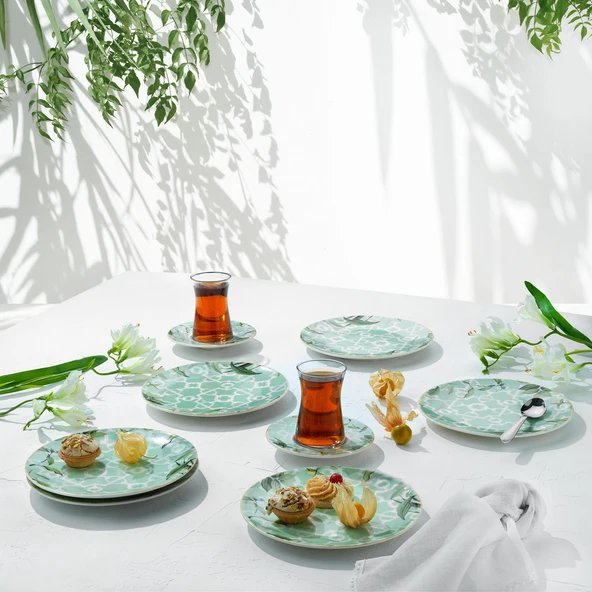 Schafer Sorte Pasta Seti 6 Parça-Su Yeşili