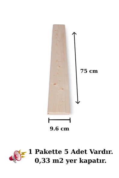 Promasif Doğal Ahşap Lambri Estetik İç Mekan Duvar ve Tavan Kaplama