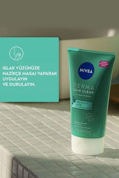 Nivea Derma Skin Clear Sivilce Karşıtı Peeling 150 ml - Resim 3