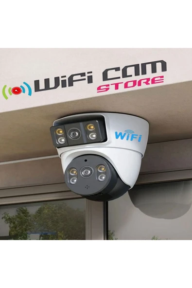 WİFİCAM Çift Kameralı İç Ortam Tavan Tip Dome Wifi Kamera - 2