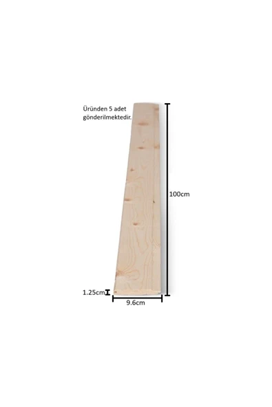 Promasif Ahşap Lambri Bc Kalite ( 1,25x9,6x200 Cm.) ( 5 Adet ) ürün görseli