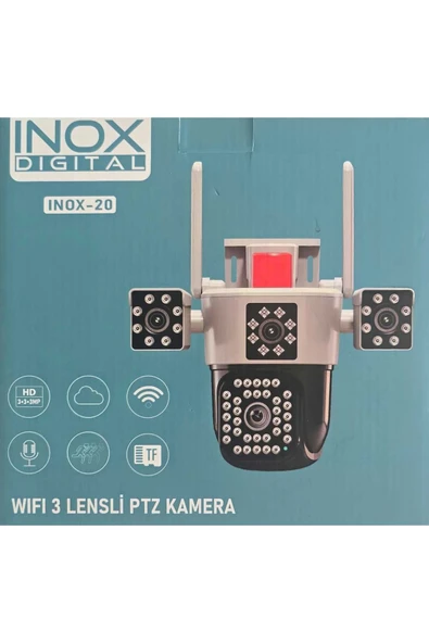 inox dijital İnox 20 İpc Wi̇fi̇ 3+3 Diş Ortam Wi̇fi̇ Ptz Kamera