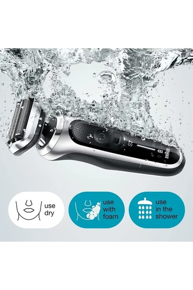 Braun Series 7 AutoSense Teknolojisi İle Kusursuz Sakal Traşı Islak Kuru Kullanım - 2