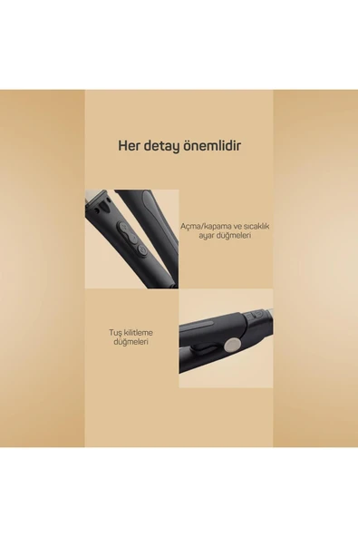 Arzum AR5081 Prostyle Gold Geniş Saç Düzleştirici - 5