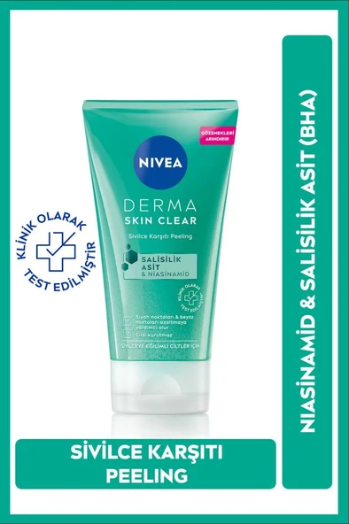 Nivea Derma Skin Clear Sivilce Karşıtı Peeling 150 ml - Resim 6