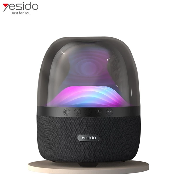 Yesido YSW08 RGB Kablosuz Hoparlör - Siyah - 8