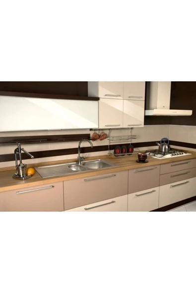 Promasif Ahşap Meşe Mutfak Tezgahı ( Kalınlık: 38 mm.- Genişlik: 640 mm.- Uzunluk: 2500 mm. ) - Resim 3