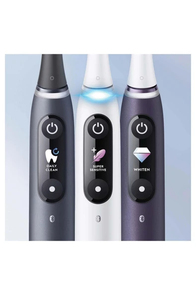 Oral-B İo 8 Şarjlı Diş Fırçası Seti 2'li - Beyaz/mor - 7
