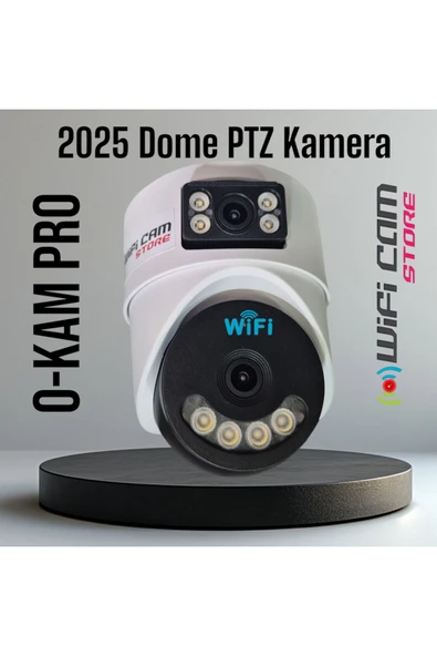 WİFİCAM Çift Kameralı İç Ortam Tavan Tip Dome Wifi Kamera - 1