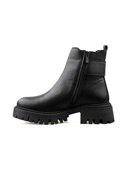 Castleblack 23783-1 Siyah Kadın Kışlık Deri Bot - 3