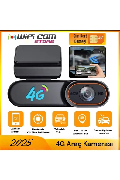 WİFİCAM Uzaktan İzlenebilir Sim Kart Destekli Araç Kamerası GPS Ve Konum Özelliği - 2
