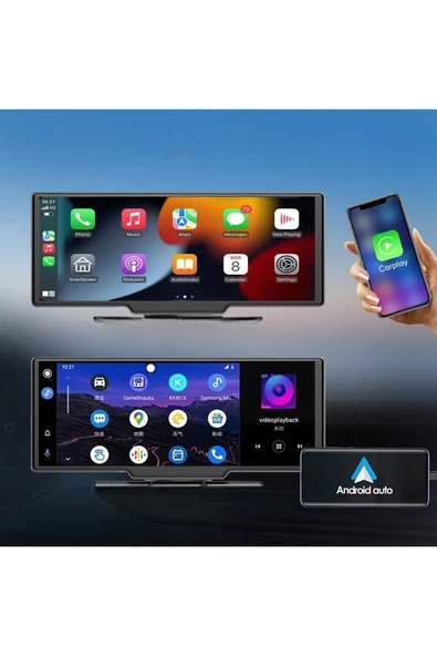 WIWOCAM 4K Çift Kameralı Apple Carplay Ve Android Auto-Dokunmatik Ekranlı Multimedya - 6