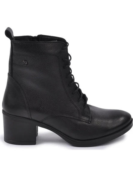 Castleblack 92159-1 Siyah Kadın Kışlık Deri Bot - 4