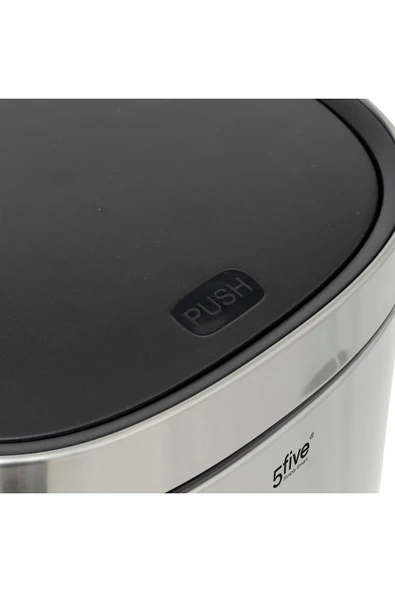 5FiveSmart ROUND 50 LT.ÇÖP KUTUSU/ÇELİK - 3