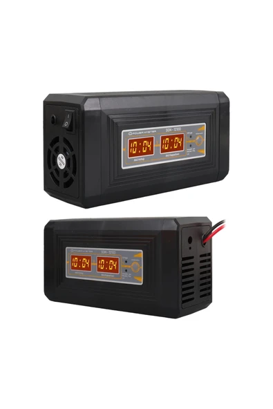 WIWOCAM 12 Volt 10 Amper Dijital Ekranlı Akıllı Akü Şarj Cihazı Şarj Dolunca Akımı Otomatik Keser - 2