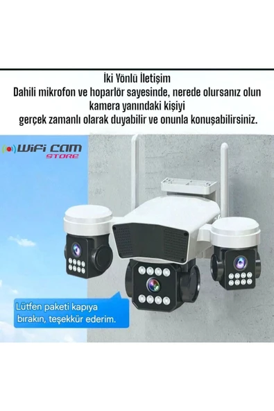 WIFICAM PLUS 3 Kameralı PTZ Wİfi Kamera 2025 Yeni Ürün - 6