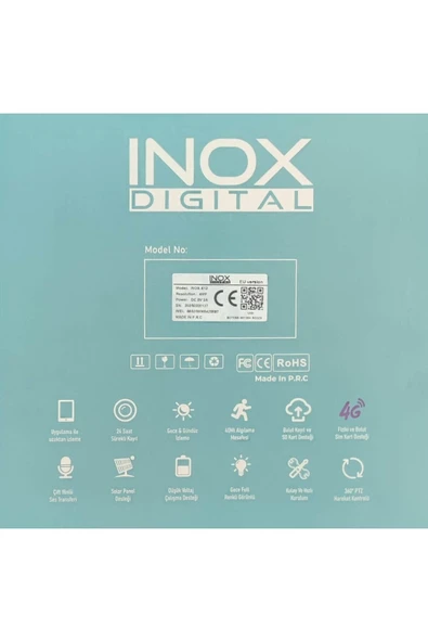 inox İNOX X12 E-Sim Solar Kamera 4mp - 3