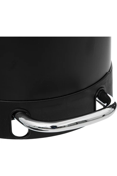 5FiveSmart 5five Simply Smart Ariane 30 Lt Slim Metal Çöp Kovaları Siyah - 2