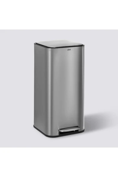5FiveSmart DELTA 30 LT.ÇÖP KUTUSU/KARE-İNOX