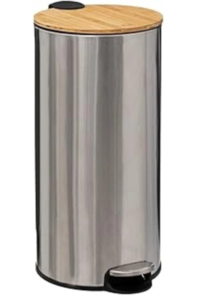 Siloin 5 Five Simply Smart Bambu Paslanmaz Çelik 30 Litre, Çöp Kovası