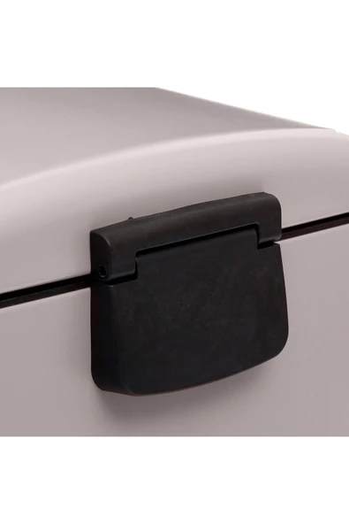 5FiveSmart 5five Simply Smart Ariane 30 Lt Metal Çöp Kovaları Bej - 2