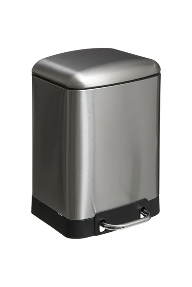 5FiveSmart 5fıve Arıane - Metal Pedallı 6 Lt Çöp Kutusu / Inox