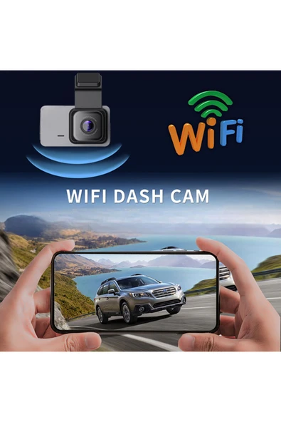 WİFİCAM 2 Kameralı 1296P Dahili Wifi Ekranlı Araç Kamerası Geniş Açı Ve Net Görüntü Kalitesi - 3