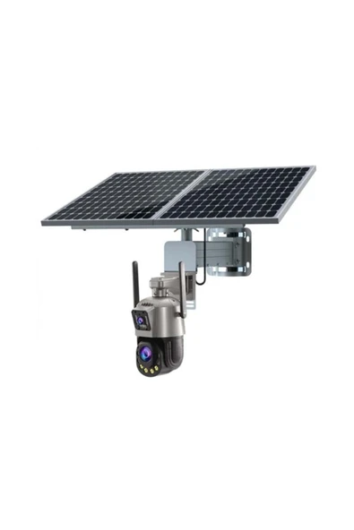 Pulnix 4G Solar Çift Kamera 36X 60W Güneş Panelli - 2