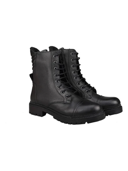 Castleblack 52682-1 Siyah Kadın Kışlık Deri Bot - 2
