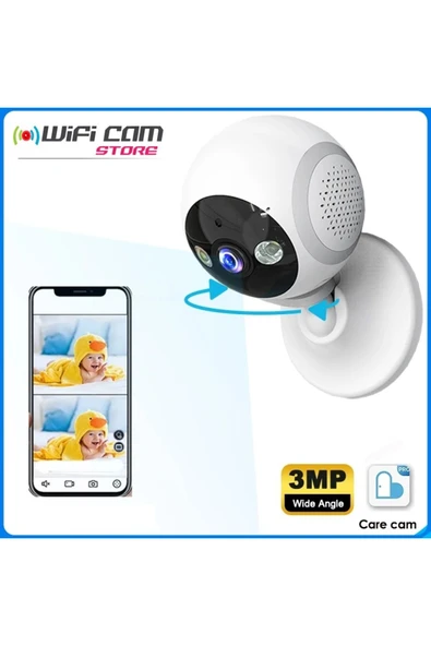 WIFICAM PLUS 3mp Wifi Smart Kamera Yapay Zeka Sanal Takip Geniş Açı