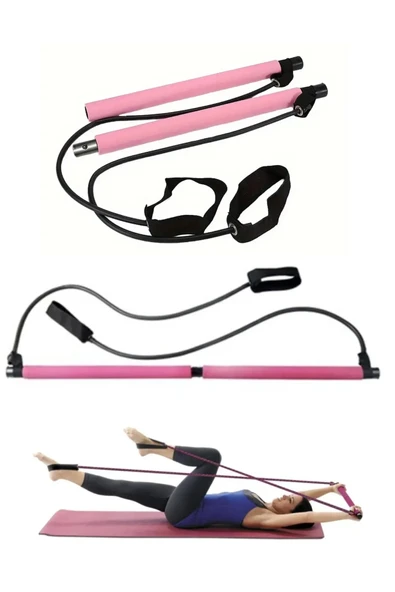 Squat Pilates Jimnastik Egzersiz Çubuğu Portable Studio Squat Barı AA175