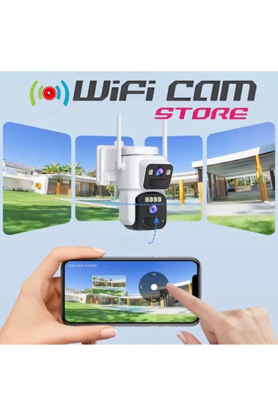WİFİCAM Çift Kameralı 4G Solar Kamera O-Kam Pro Türkçe Program - 4