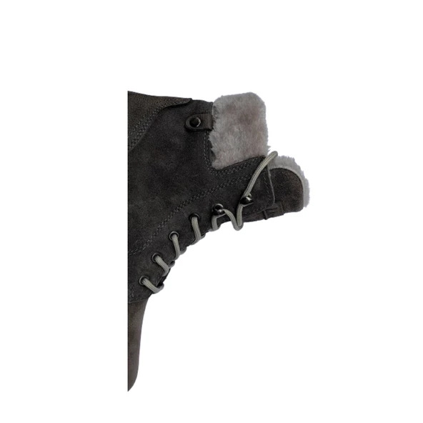 Cem Pekşen Lamin İçi Kürklü Füme Unisex Kışlık Bot - 3