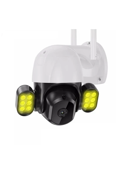 WIFICAM PLUS Icsee Ve Xmye Uyumlu 5 Mp 1080p Projektör Led Aydınlatmalı Ptz Wifi Ip Kamera
