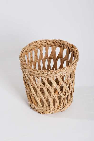 Açık Hasır Örgü Çiçek Saksısı H :26 cm ürün görseli 1