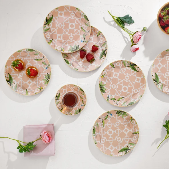 Schafer Sorte Pasta Seti 6 Parça-Pembe - 2