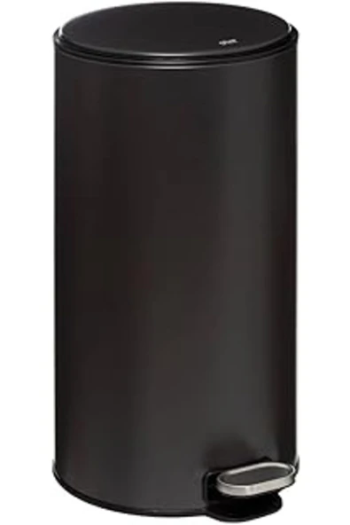 TRENDMEN 5 FiVe Delta Paslanmaz Siyah 30 Litre, Çöp Kovası