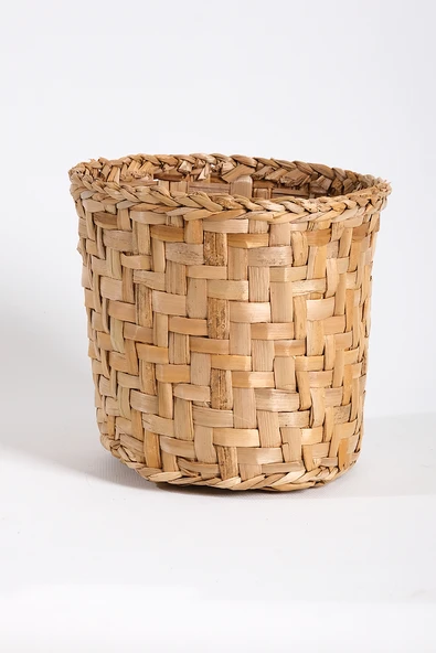 Kapalı Hasır Örgü Çiçek Saksısı H :26 cm - 1