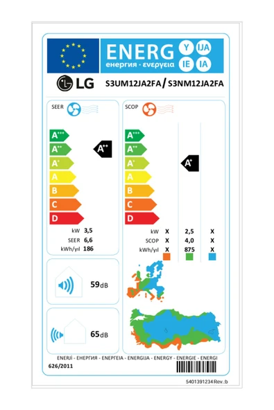 LG 12k Btu - Dualcool Plus Inverter Wi-fi Akıllı Klima 12000 Btu Enerji A Duvar Tipi Beyaz (2025) - 7