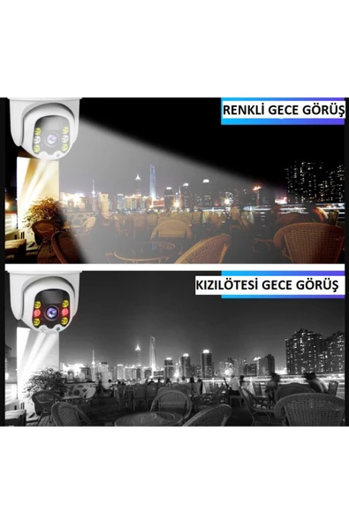 WIFICAM PLUS 4g Sim Kartlı 360 Ptz Solar Güneş Enerjili 1080p Kamera Türkçe Programlı+64 Gb Sd Kart - 5