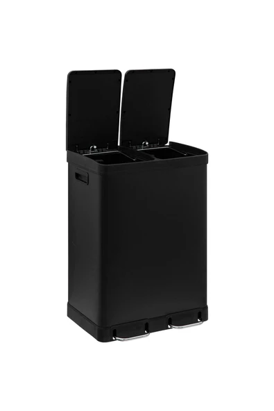 5FiveSmart 5five Simply Smart Ariane 60 Lt Metal Çöp Kovaları Siyah - 3