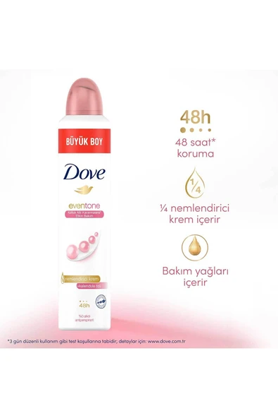 Dove Kadın Sprey Deodorant Eventone Kalendula Özü Büyük Boy 200 ml X1 Adet - 3