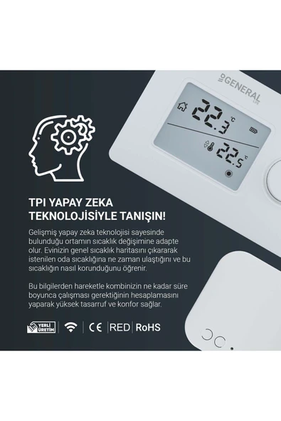 GENERAL Life General Set Kablosuz Oda Termostatı Ht250 - 4