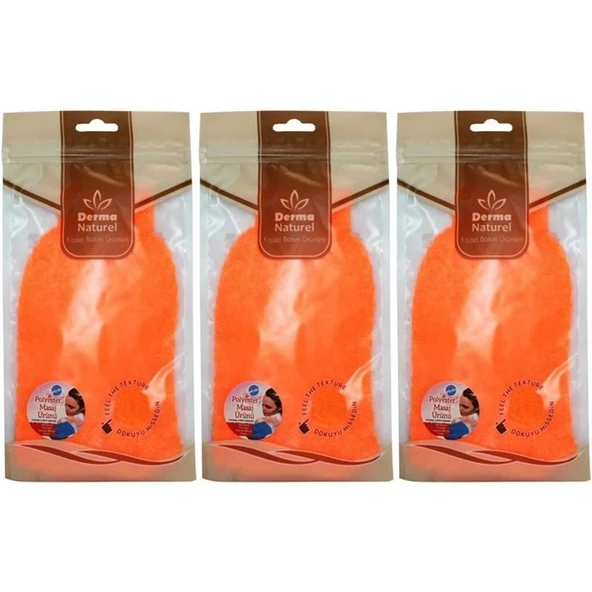Derma Naturel Banyo Eldiveni Renkli MS-05 (3 Lü Set) - 1