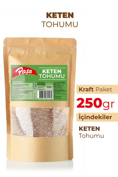 Paşa Kuruyemiş Keten Tohumu 250 gr – Yüksek Lifli ve Omega-3 Kaynağı