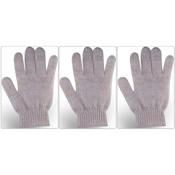Derma Naturel Therapy Saf Yün Parmaklı Banyo Eldiveni T-478 (3 Lü Set) ürün görseli