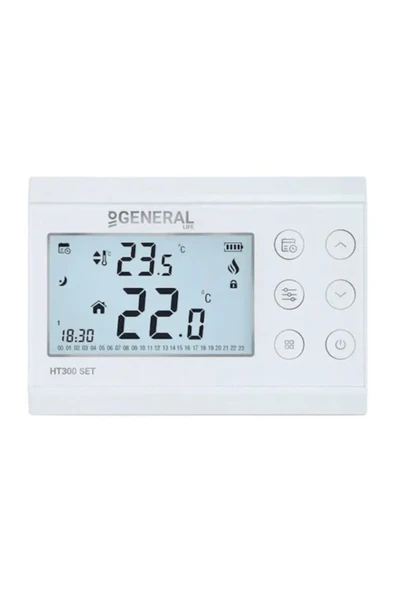 GENERAL Life Haftalık Programlı Kablosuz Oda Termostatı Ht300 Set